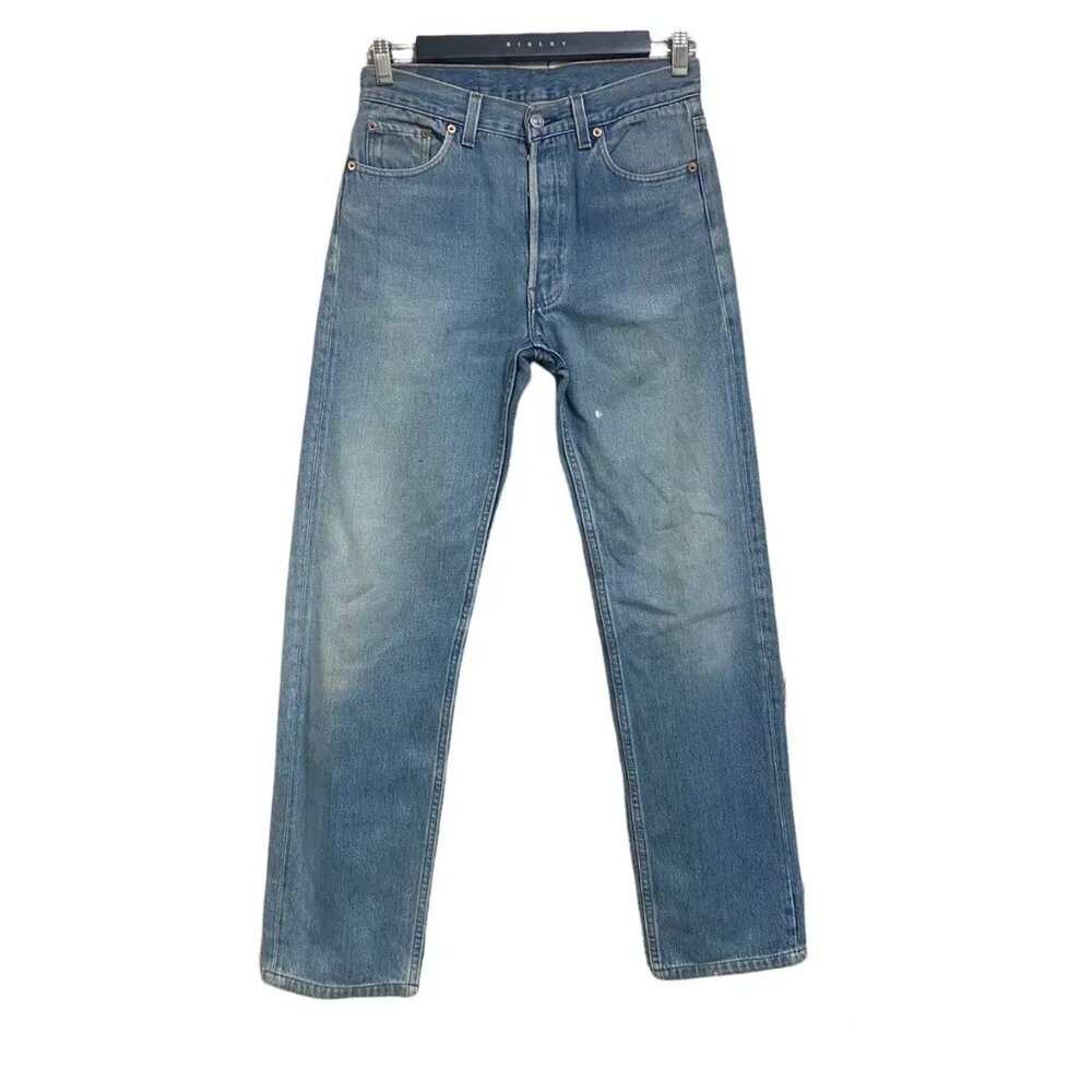 Vintage 80s Levis 501 Faded Jeans 29x30 Made USA
